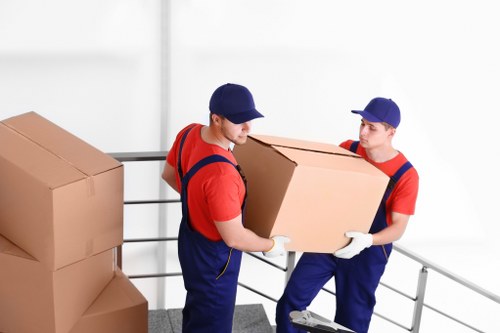 Removals van service helping with a local move in Locksbottom