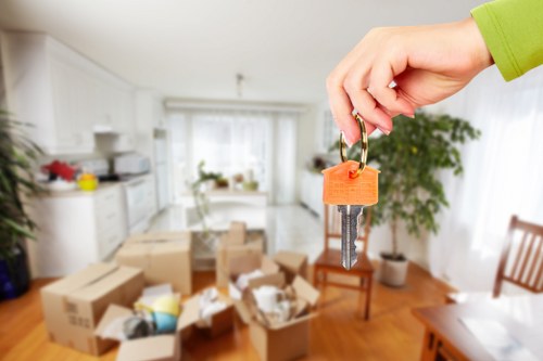 Man with van removal service for a home move in Locksbottom