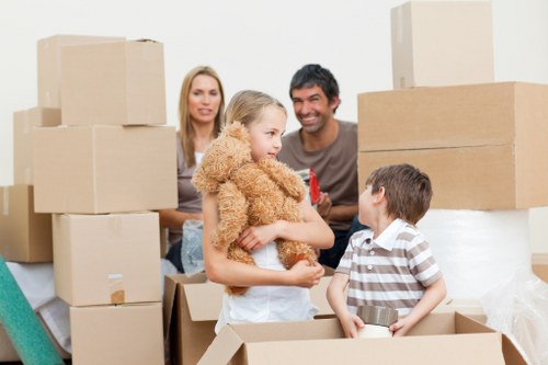 Charity donation items prepared for reuse after a removal